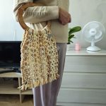 Сумка Авоська «Wood Multicolor» Морской берег из полиэфирного шнура