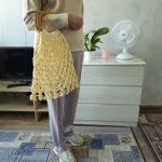Сумка Авоська «Wood» Солнечный берег из полиэфирного шнура