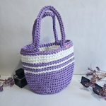 Сумка для покупок Шоппер «MINI» Букет сирени из полиэфирного шнура