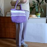 Сумка для покупок Шоппер «MINI» Букет сирени из полиэфирного шнура