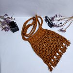 Сумка через плечо «Кросс-боди «BOHO» Янтарный берег из полиэфирного шнура