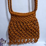 Сумка через плечо «Кросс-боди «BOHO» Янтарный берег из полиэфирного шнура