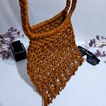 Сумка через плечо «Кросс-боди «BOHO» Янтарный берег из полиэфирного шнура