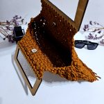 Вязаная сумка Тоут (Tote Bag) «FLORA» Янтарный берег из полиэфирного шнура