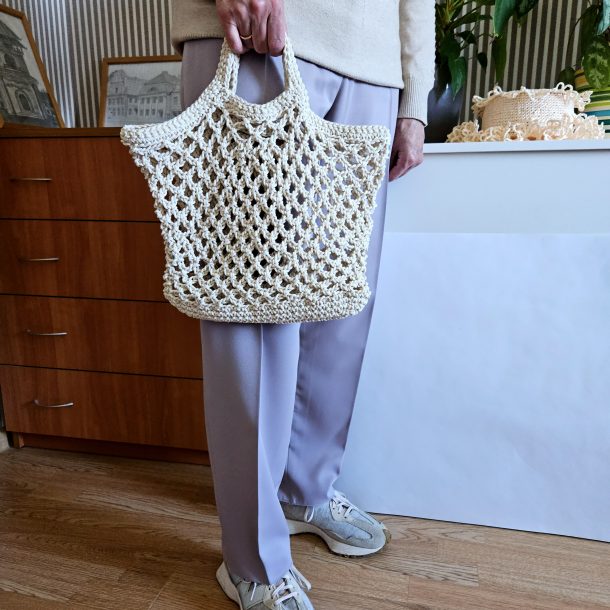 Сумка Авоська «SIMPLE» Морская звезда из хлопкового шнура