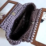 Вязаный шоппер «Alista Черника» из полиэфирного шнура